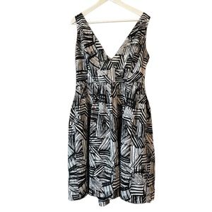Abstract Print Dress